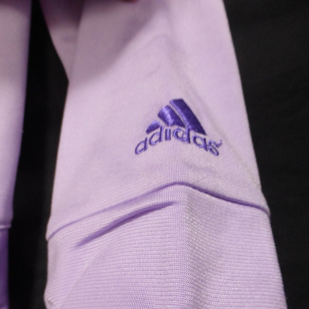 ADIDAS, size 6, lilac zip up jacket *light stain - Picture 5 of 6